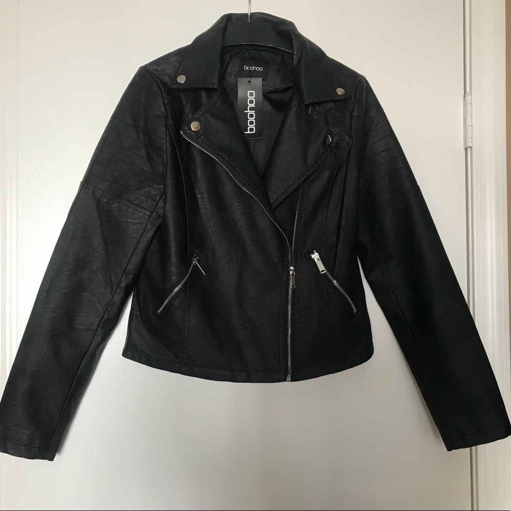 Faux Leather Biker Jacket